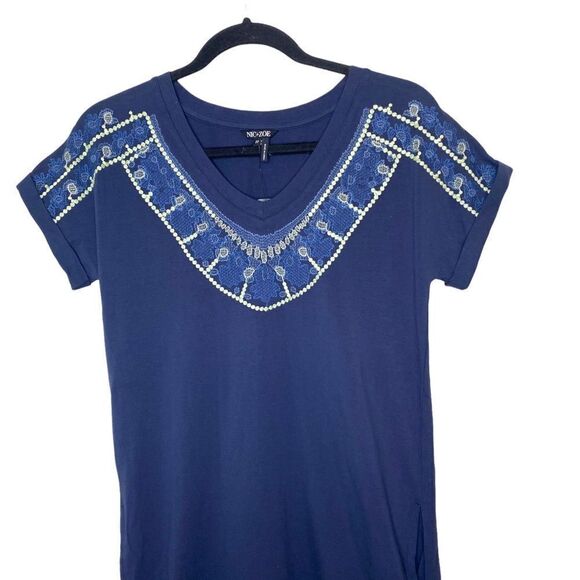 Nic + Zoe Pier Embroidered-Neck Dress - Picture 6 of 15